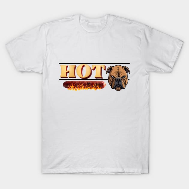 Hot dog hotdog  bulldog  bulldog mom T-Shirt by KIRBY-Z Studio